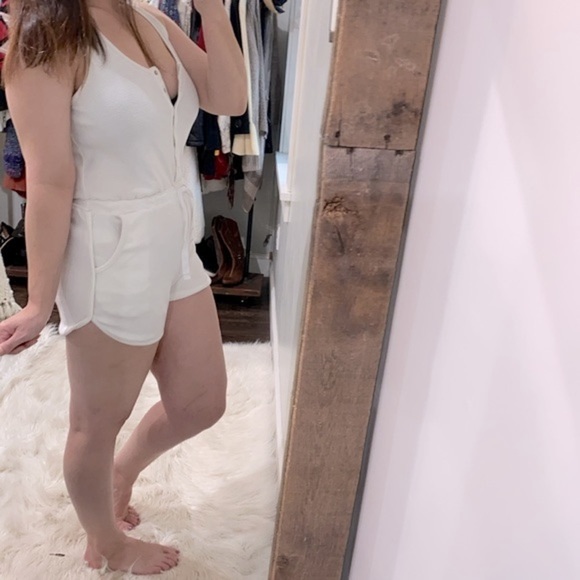 Boho romper size medium white - Picture 1 of 5